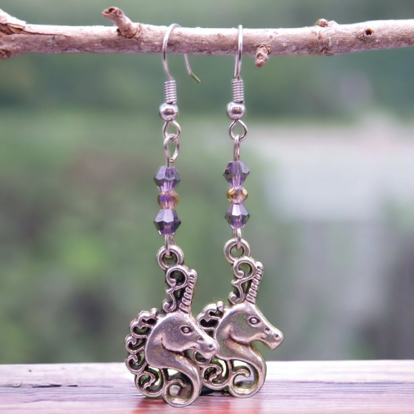 Hypoallergenic unicorn earrings