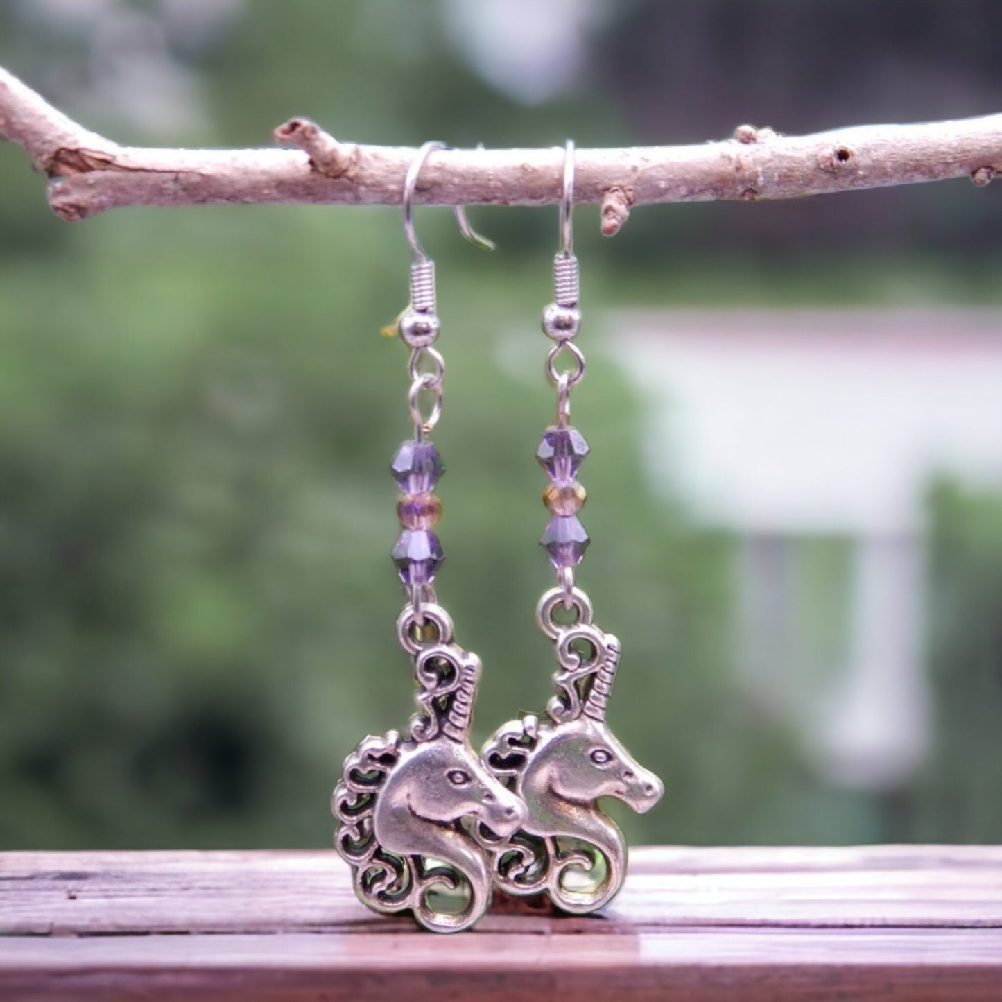 Hypoallergenic unicorn earrings