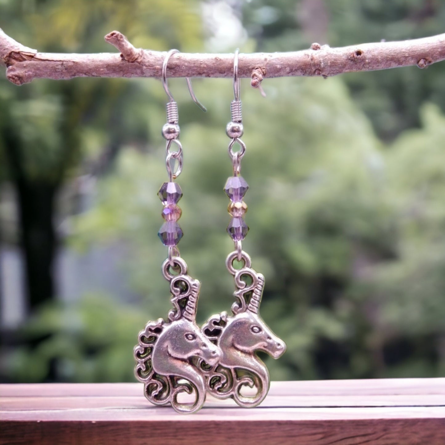 Hypoallergenic unicorn earrings