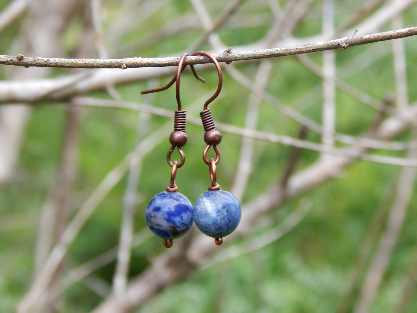 Sodalite drop earrings