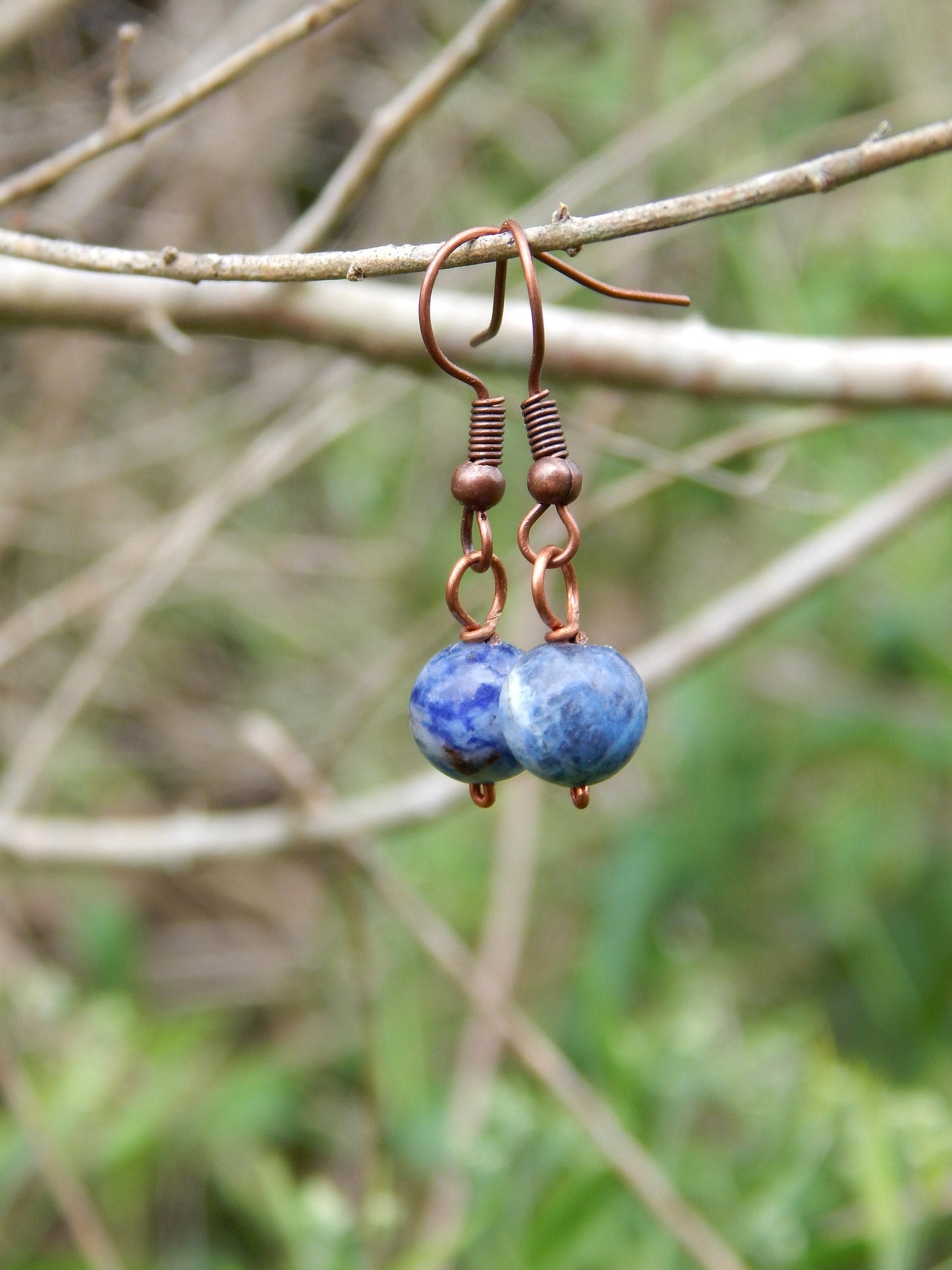 Sodalite drop earrings