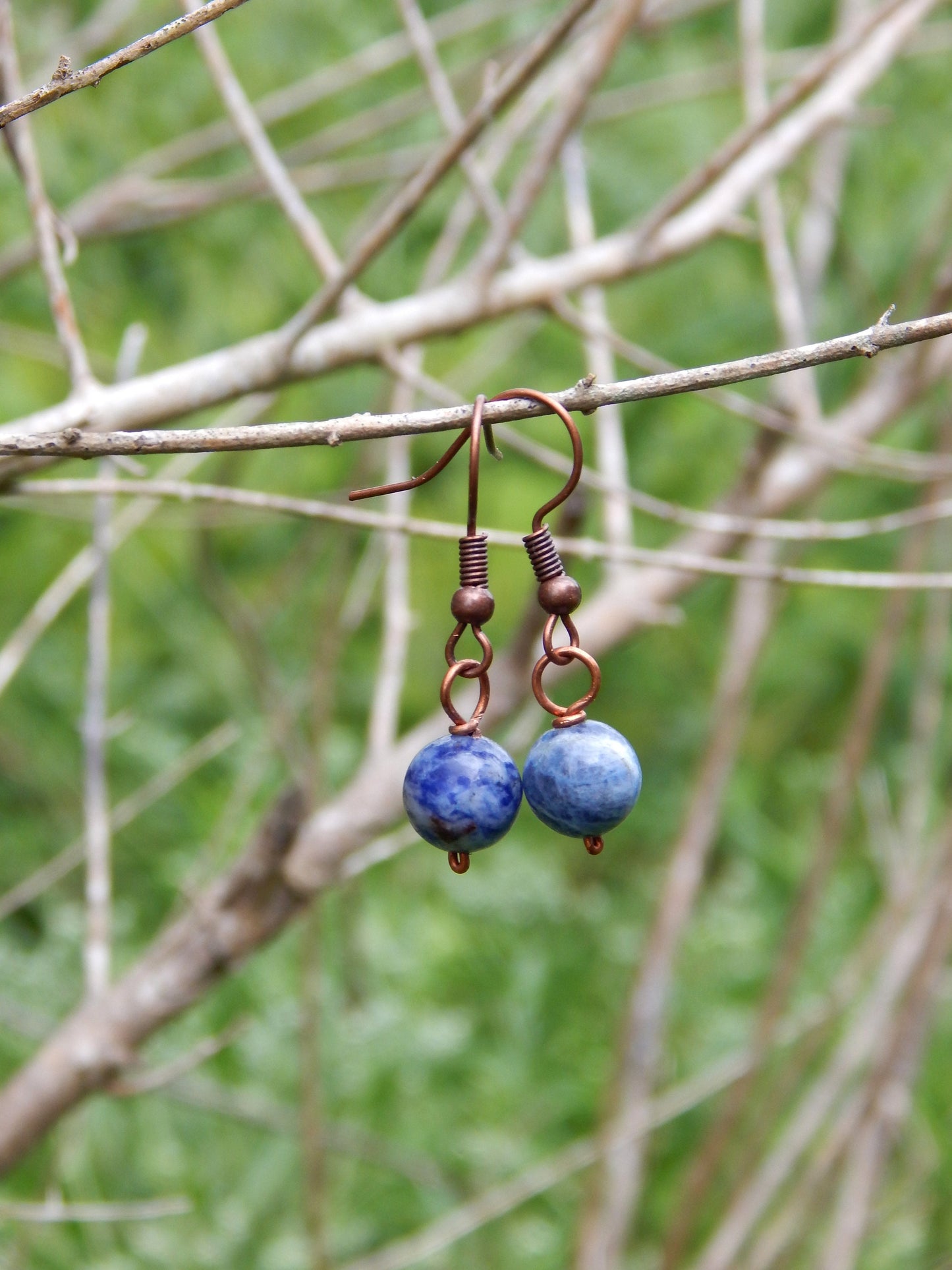 Sodalite drop earrings