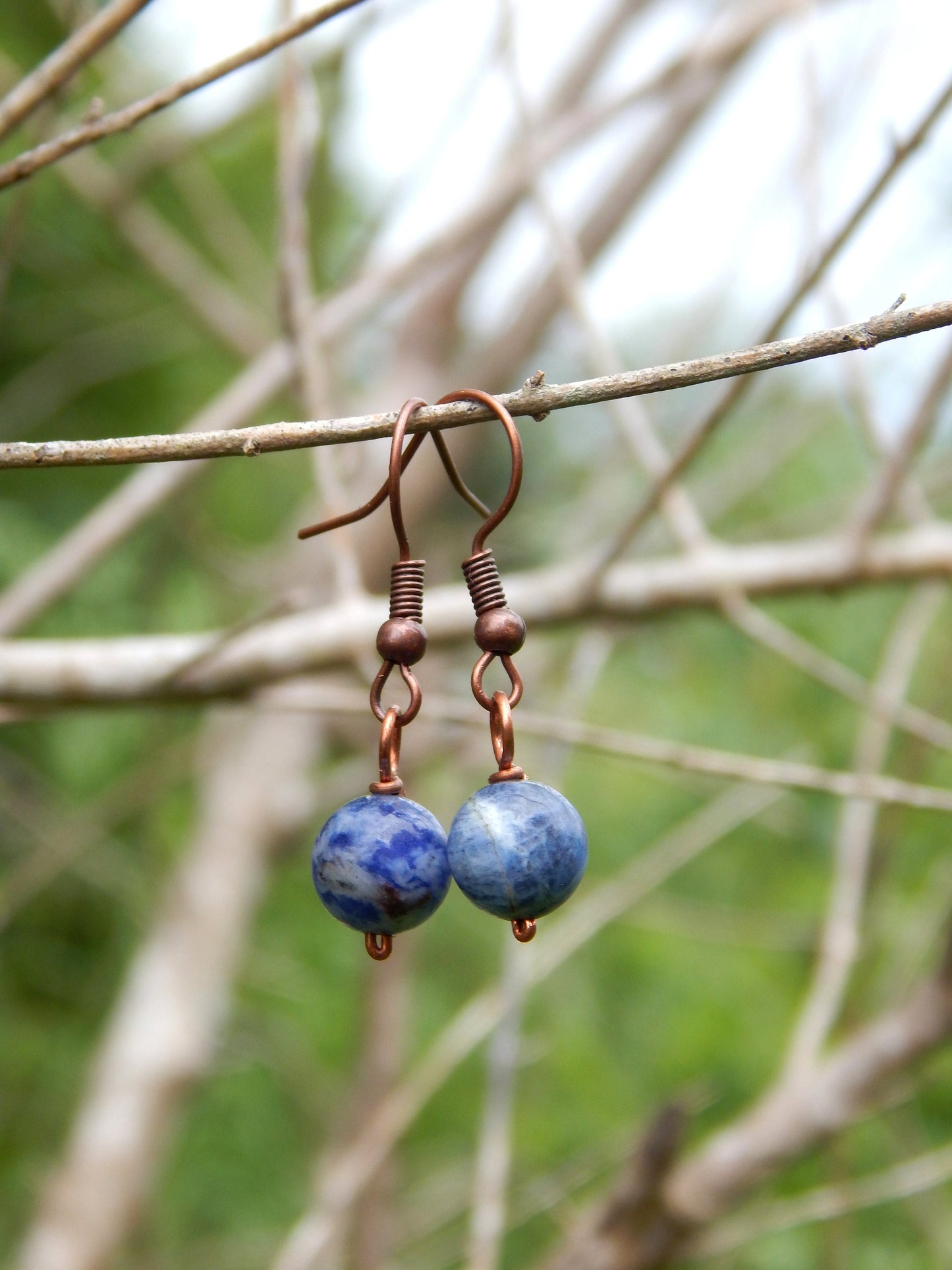 Sodalite drop earrings