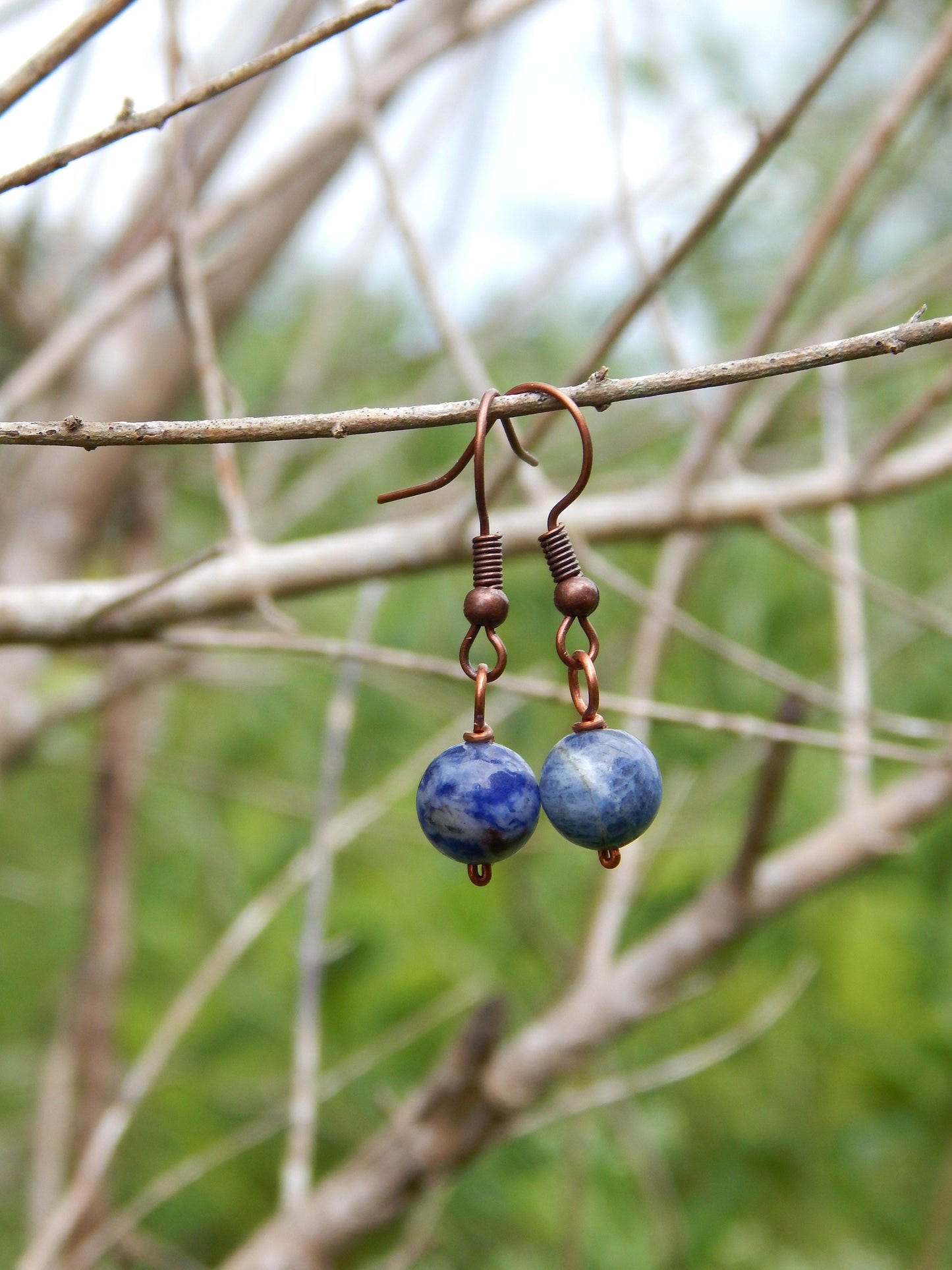 Sodalite drop earrings