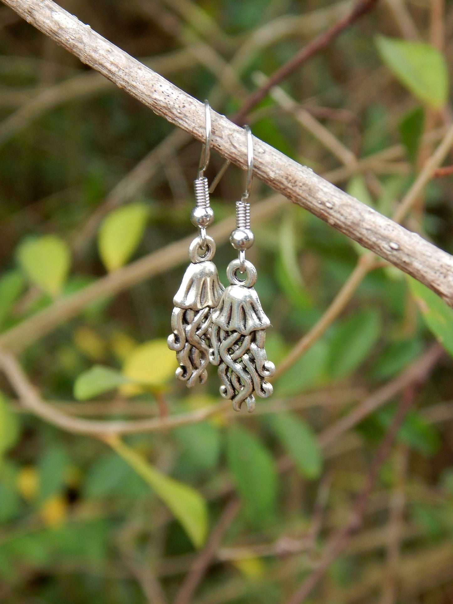 Hypoallergenic jellyfish earrings
