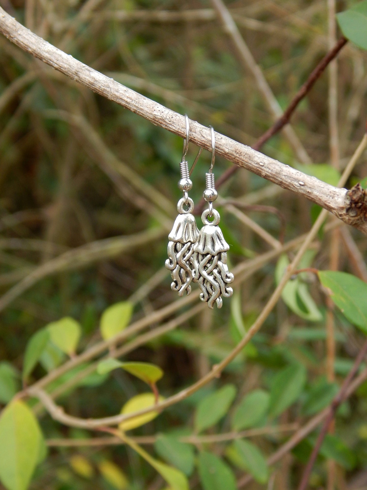 Hypoallergenic jellyfish earrings