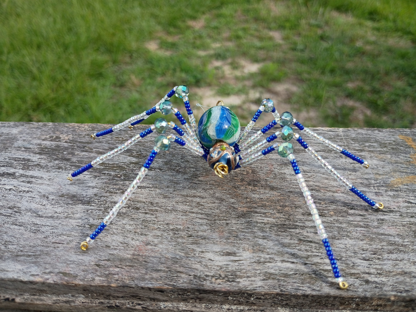 Beaded spider ornament