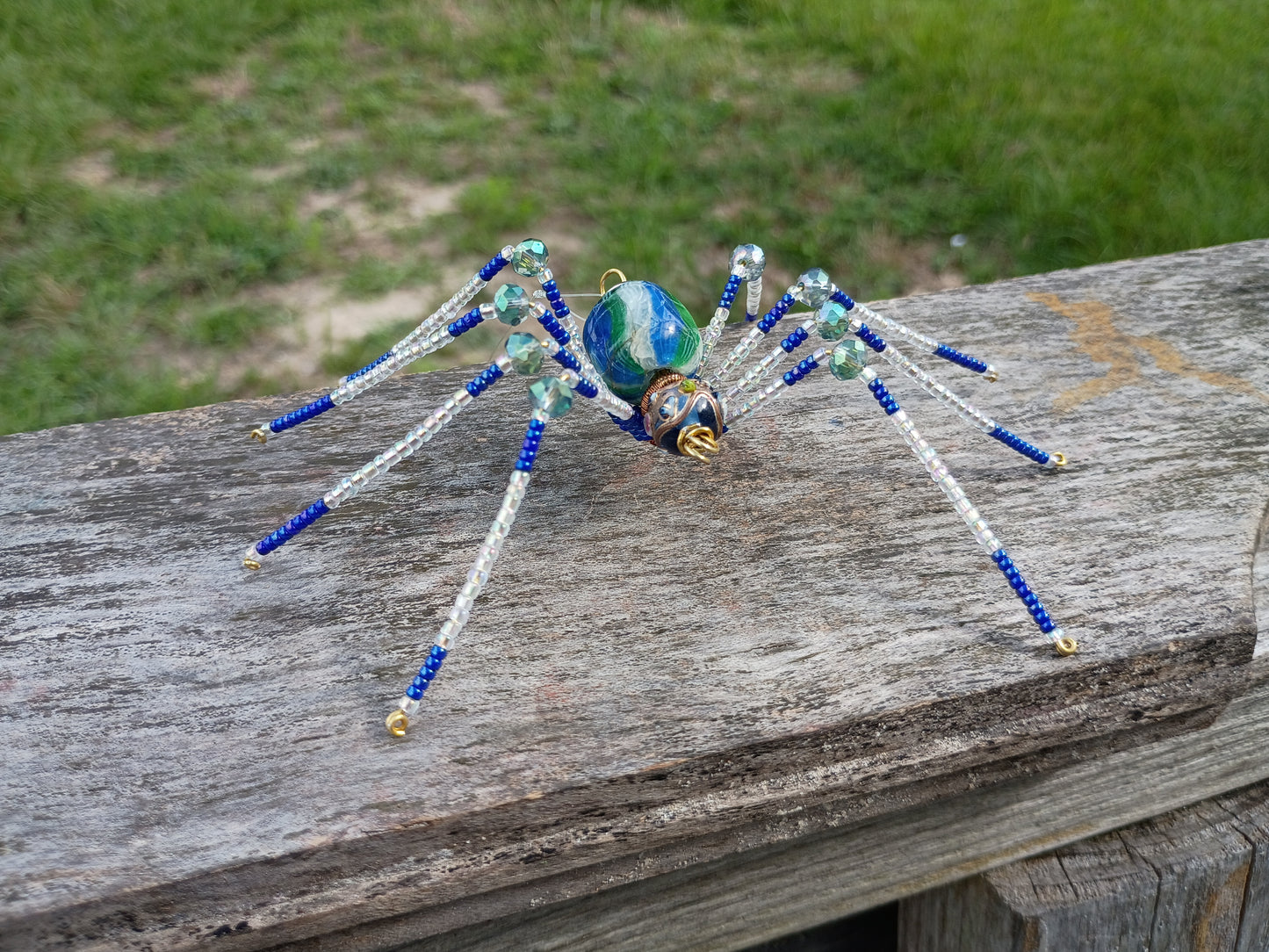 Beaded spider ornament
