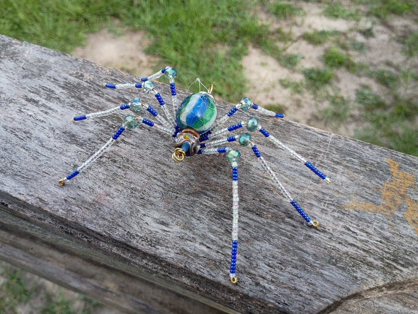 Beaded spider ornament