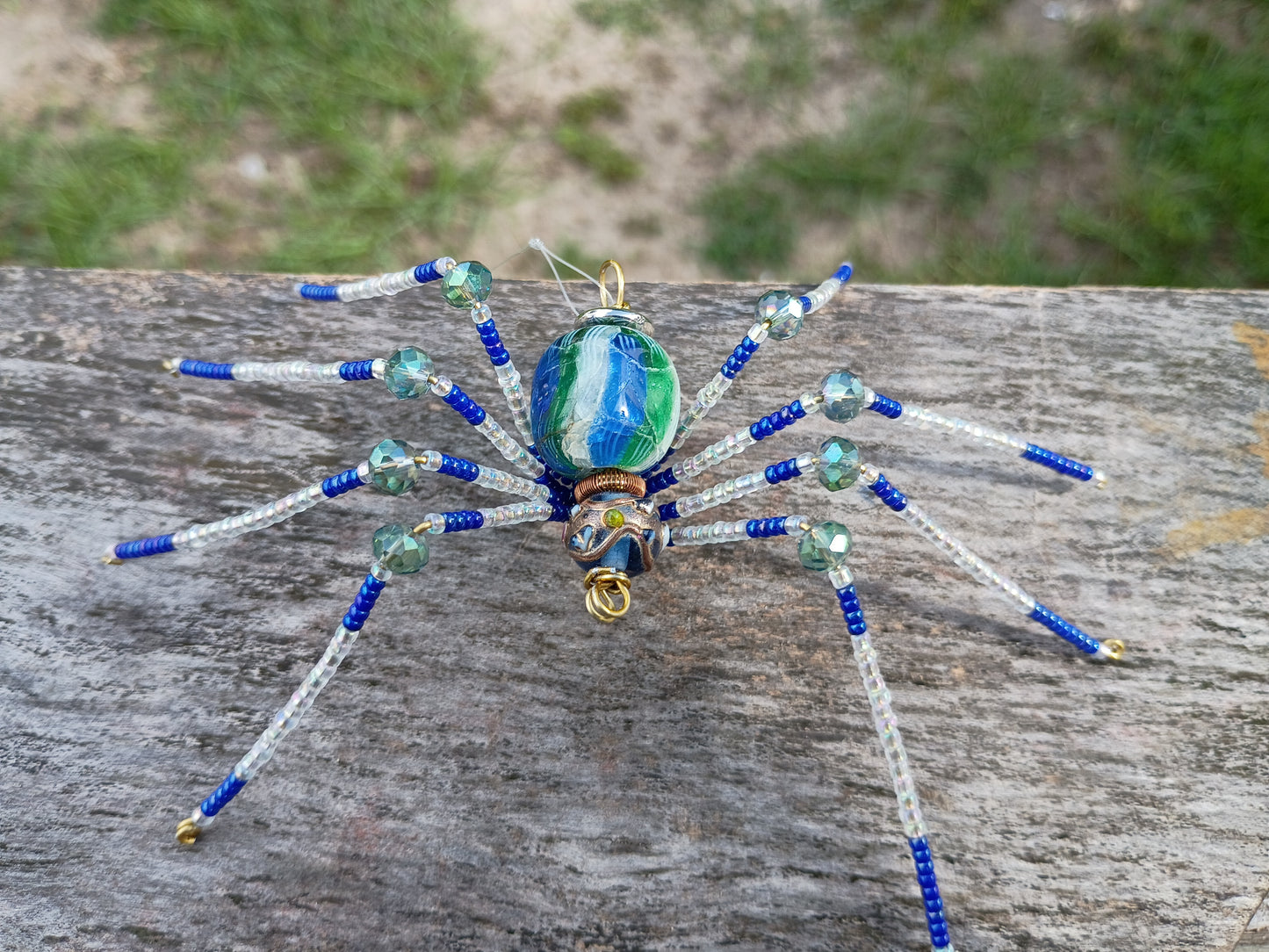 Beaded spider ornament