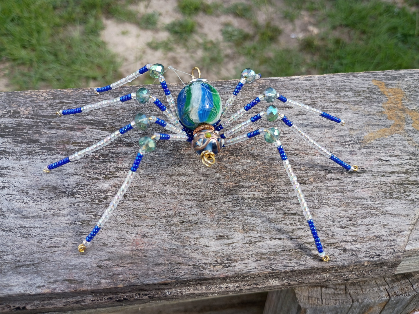 Beaded spider ornament