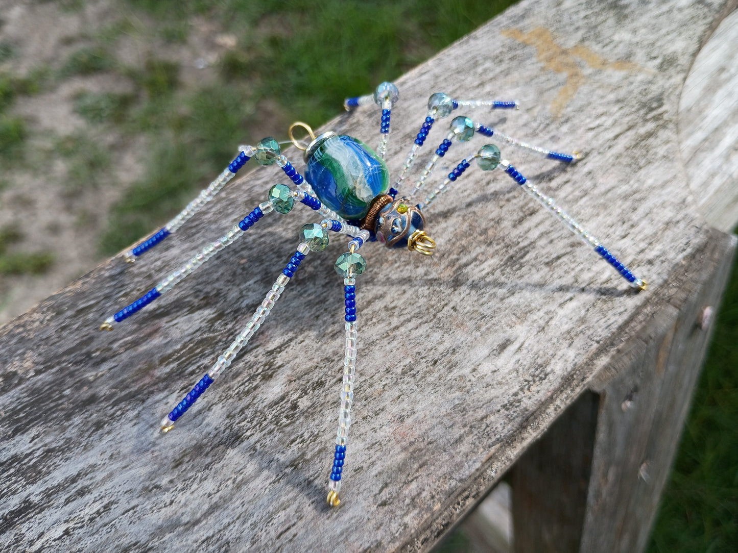 Beaded spider ornament