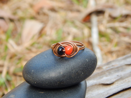 Wire wrapped size 4.5 stacking ring