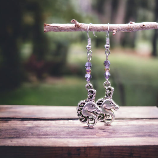 Hypoallergenic unicorn earrings