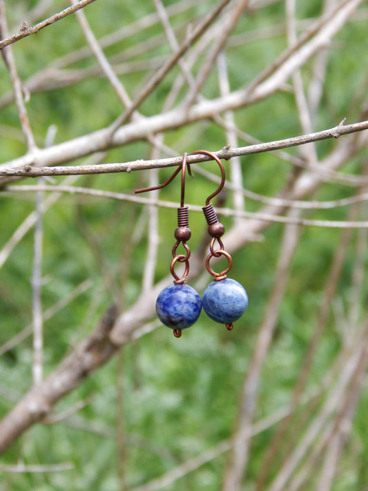 Sodalite drop earrings