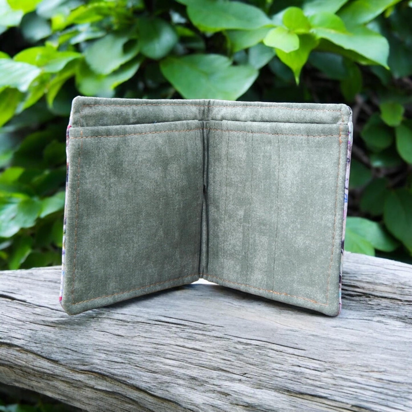 Cat fabric credit card wallet