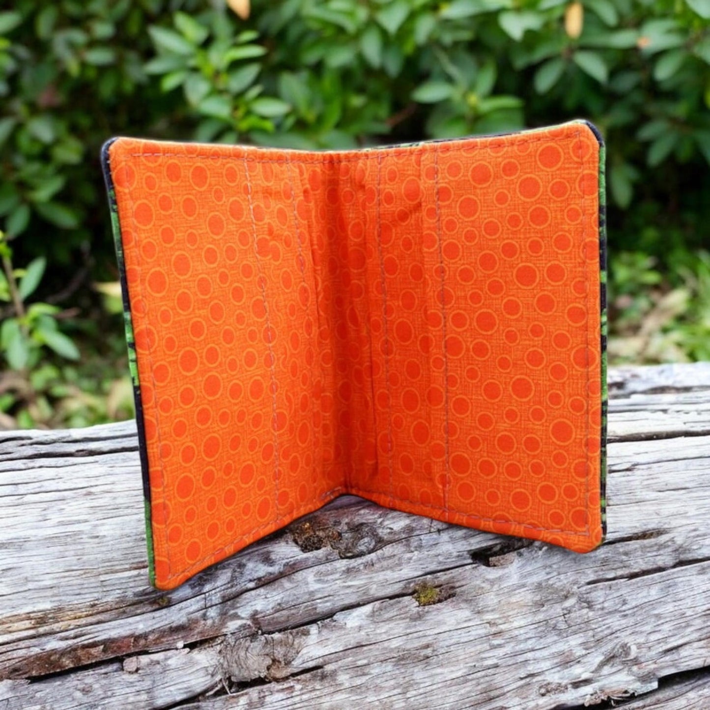 Pot leaves fabric credit card wallet