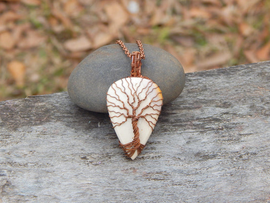 Mookaite tree of life pendant
