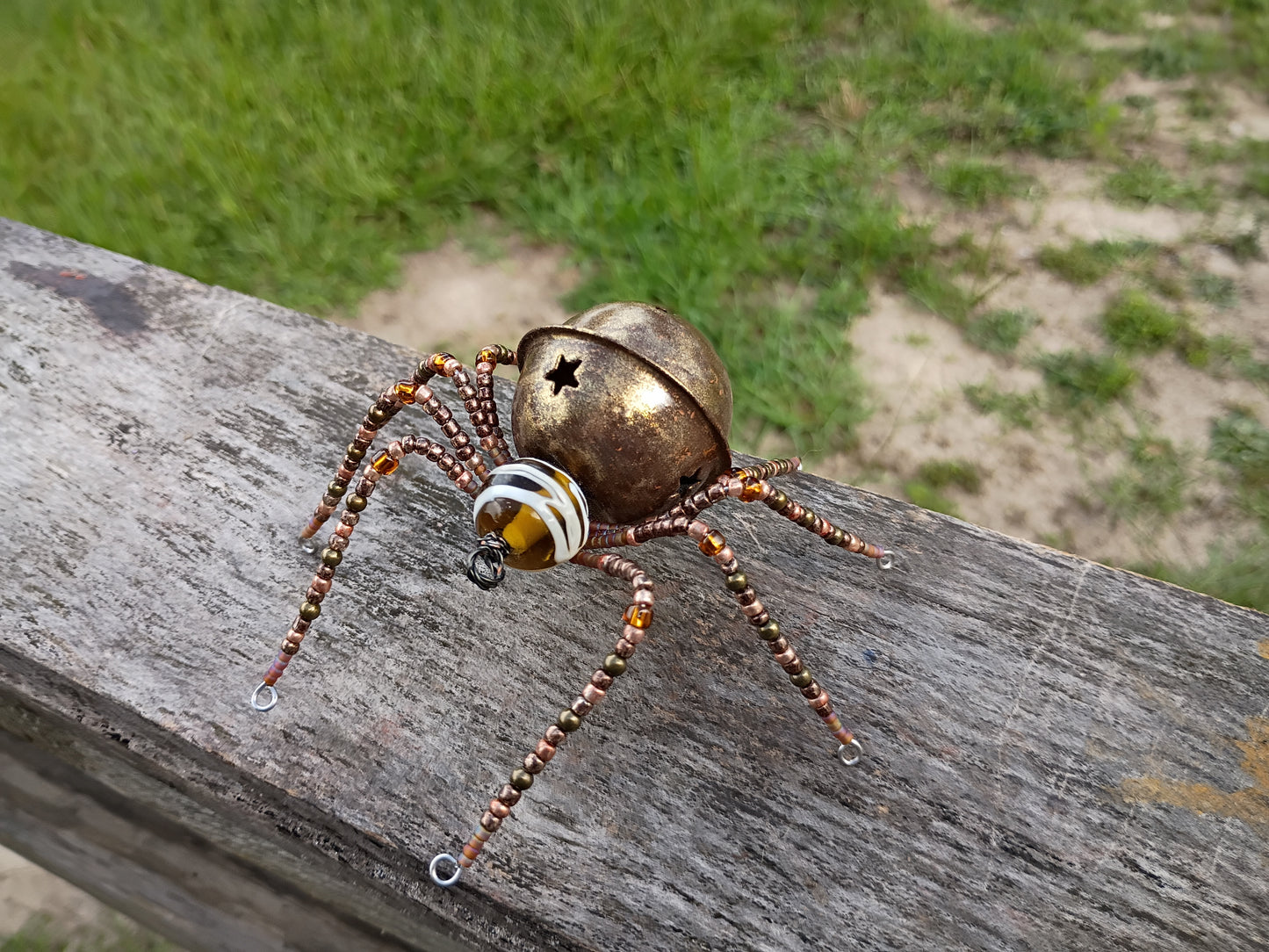 Beaded spider ornament