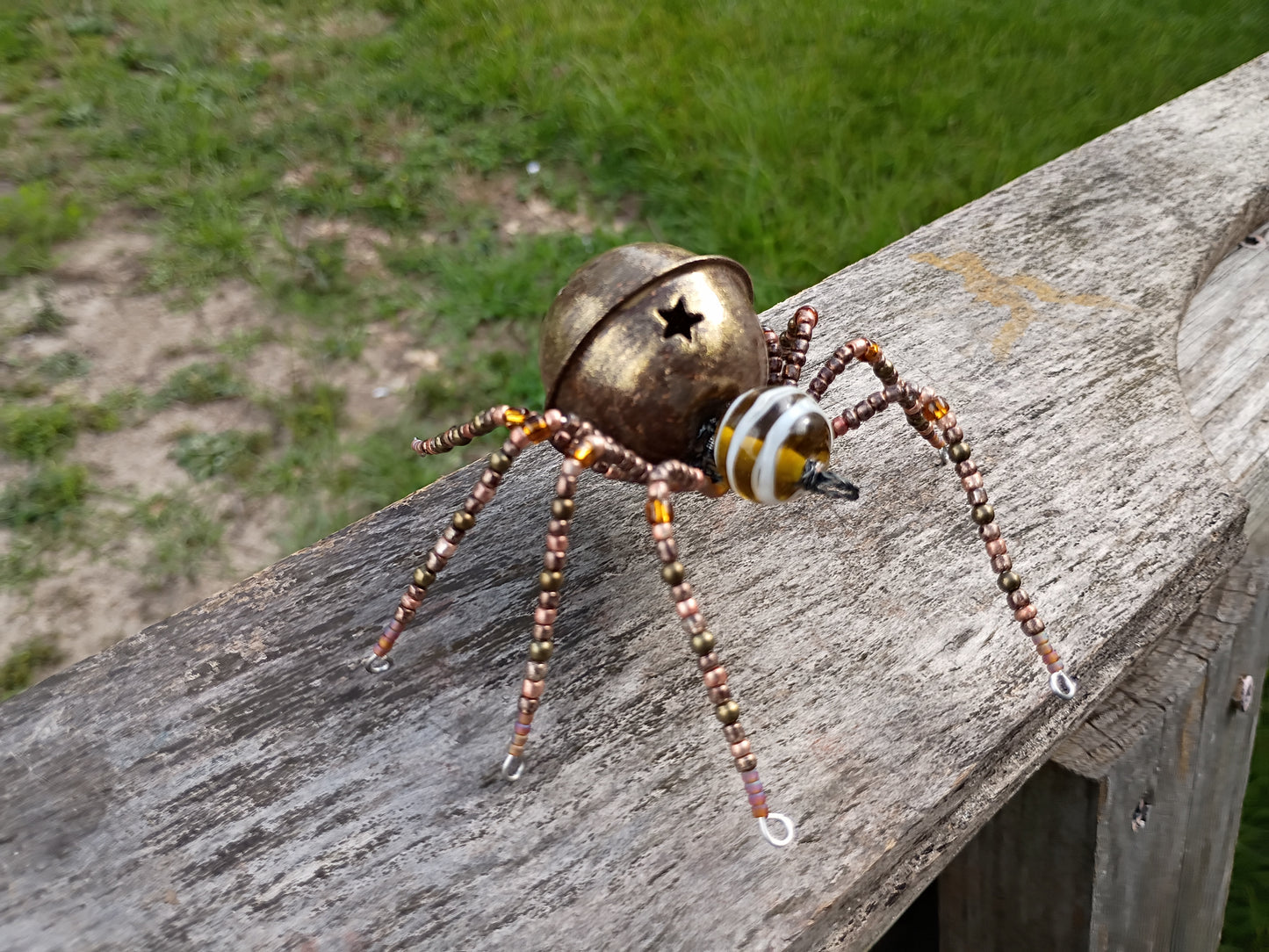 Beaded spider ornament