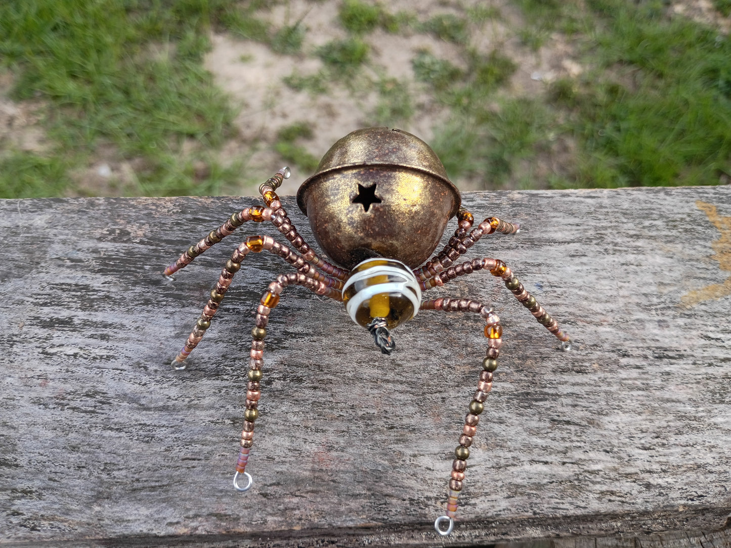 Beaded spider ornament